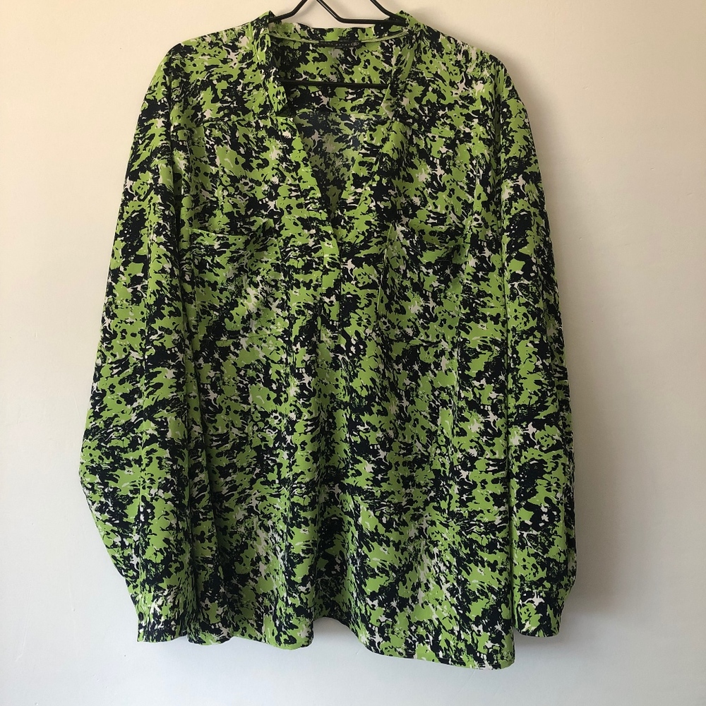 Ryan Wythe Printed Long Sleeve Blouse